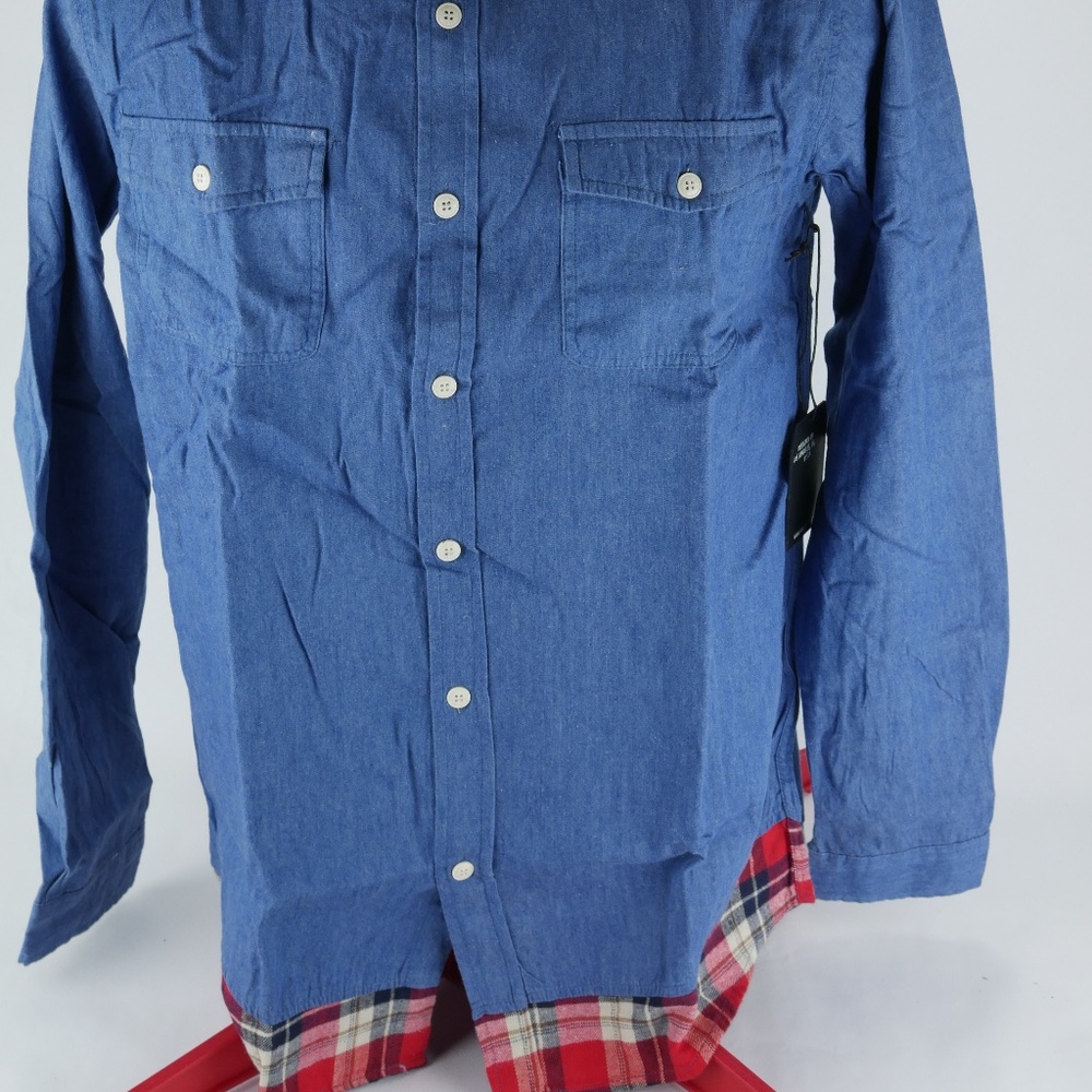 KC by Kill City Denim and Plaid L/S Button Size M